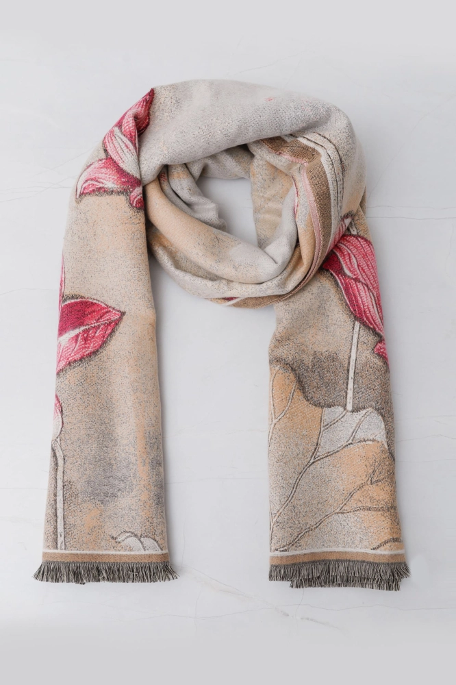 9038222 - Echarpe Flores Maxi ROSA 9038222 - Echarpe Flores Maxi ROSA - Imagem 1