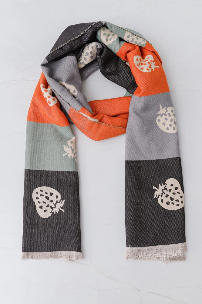 9038225 - Echarpe Multicolor Morango OFF-WHITE 9038225 - Echarpe Multicolor Morango OFF-WHITE - Imagem 1