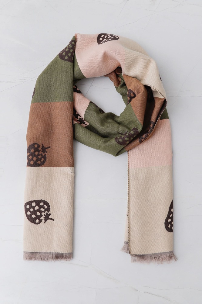 9038225 - Echarpe Multicolor Morango ROSÊ
