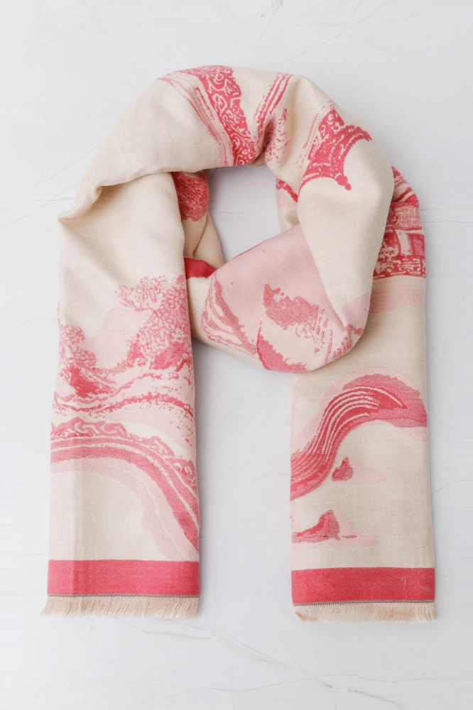 9038228 - Echarpe Estampa Oriental PINK 9038228 - Echarpe Estampa Oriental PINK - Imagem 1