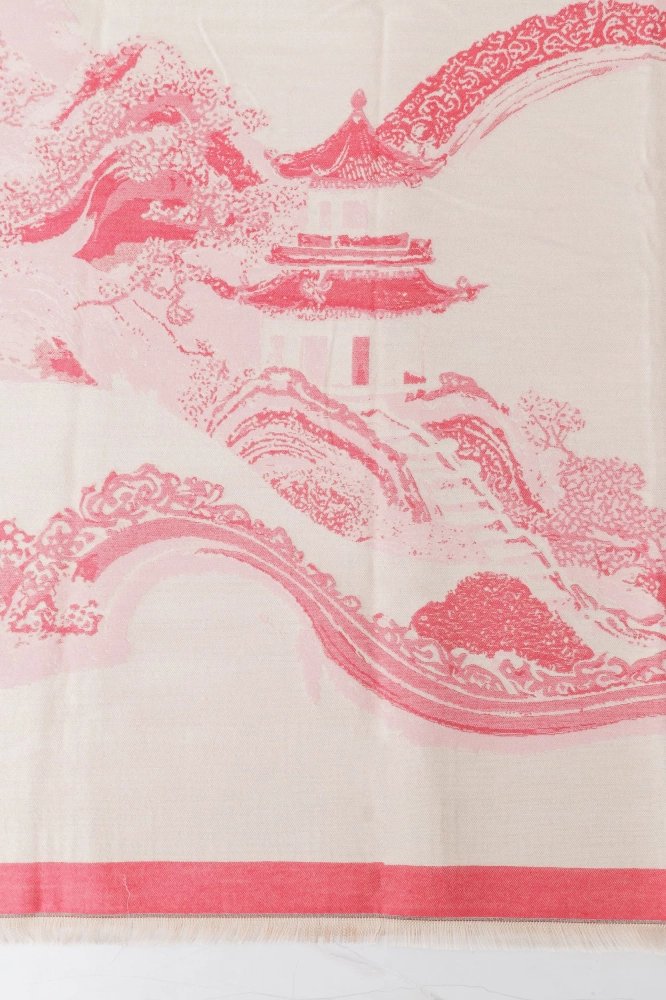 9038228 - Echarpe Estampa Oriental PINK 9038228 - Echarpe Estampa Oriental PINK - Imagem 2