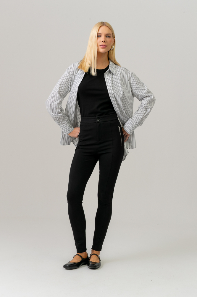 9038273 - Calça Montaria Zíperes Laterais PRETO
