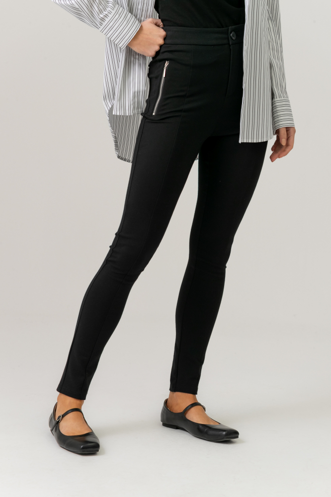 9038273 - Calça Montaria Zíperes Laterais PRETO
