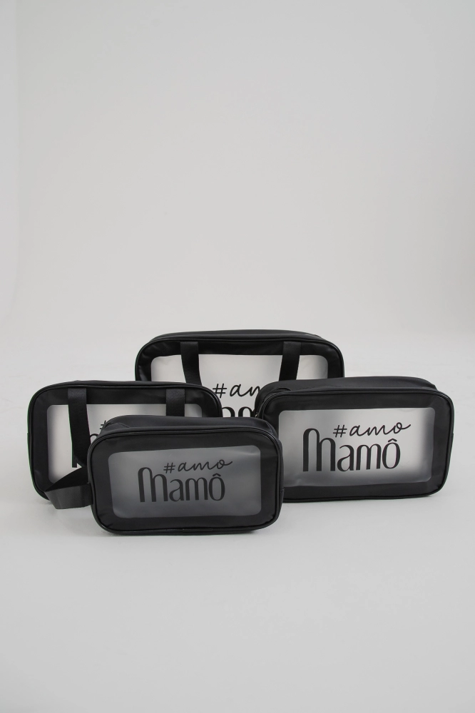 9038288 - Kit Necessaire Organizadora PRETO 9038288 - Kit Necessaire Organizadora PRETO - Imagem 1
