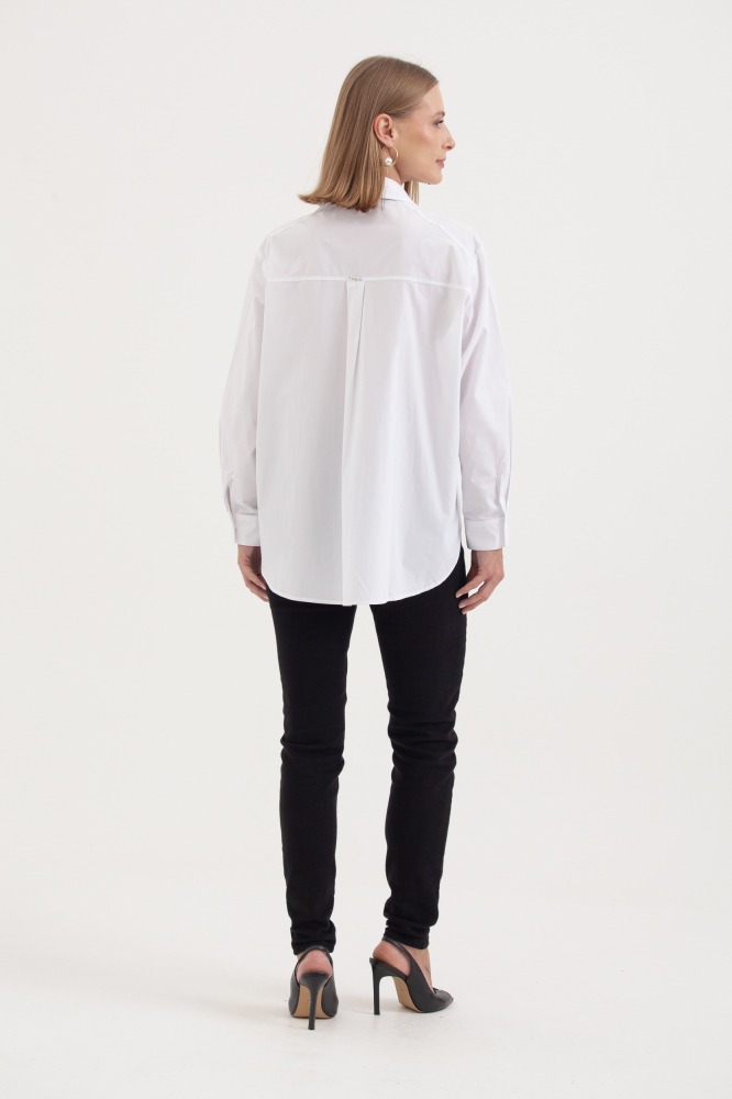 9038326 - Camisa Tricoline Botões De Pressão BRANCO