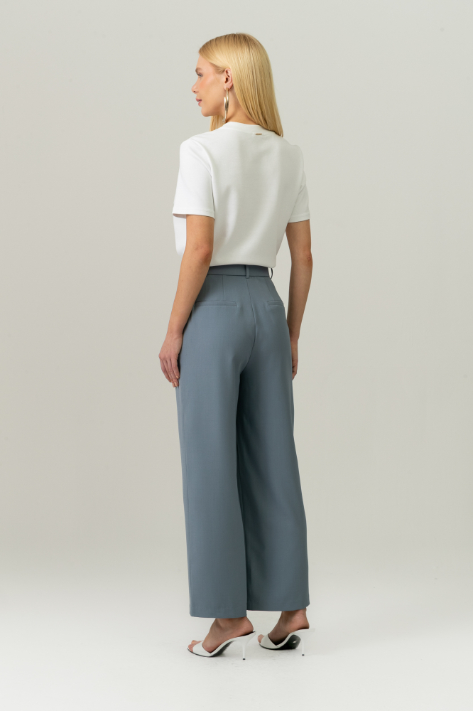 9038330 - Calça Alfaiataria Pregas Frontais AZUL 9038330 - Calça Alfaiataria Pregas Frontais AZUL