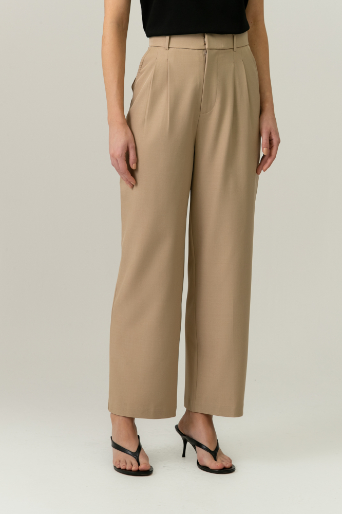 9038330 - Calça Alfaiataria Pregas Frontais BEGE 9038330 - Calça Alfaiataria Pregas Frontais BEGE