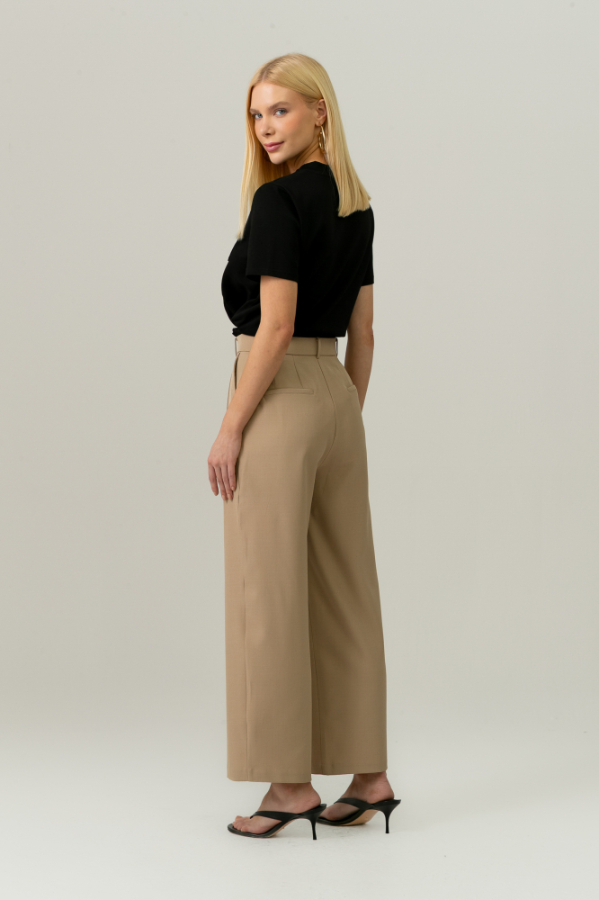 9038330 - Calça Alfaiataria Pregas Frontais BEGE 9038330 - Calça Alfaiataria Pregas Frontais BEGE