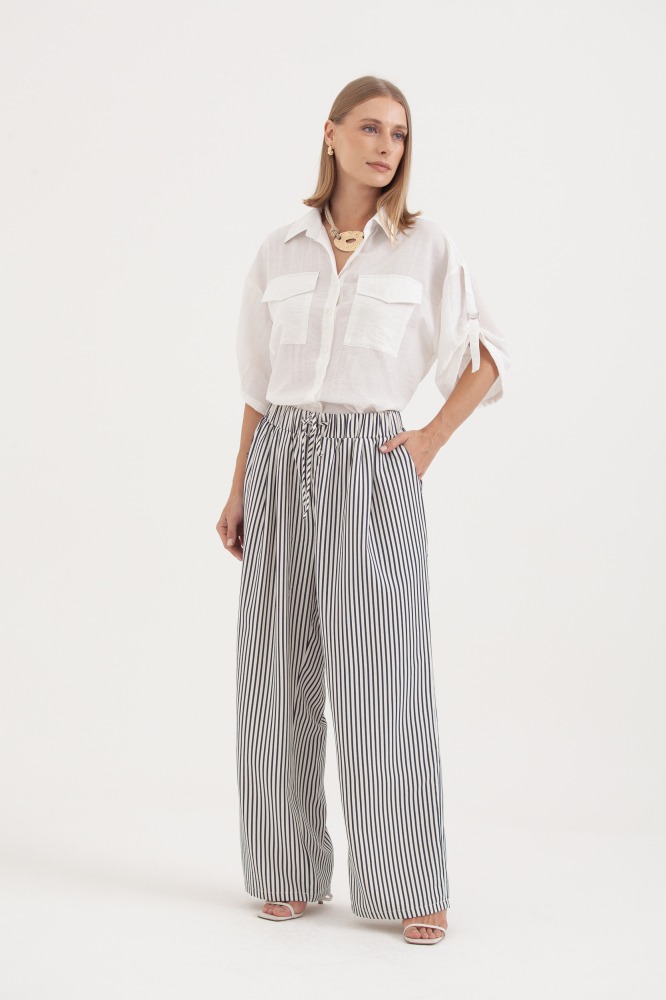 9038354 - Camisa Com Fivela Regulável Na Manga OFF-WHITE 9038354 - Camisa Com Fivela Regulável Na Manga OFF-WHITE