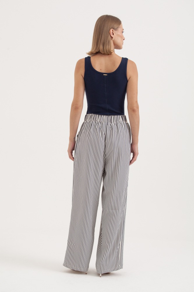9038359 - Calça Listrada Cordão MARINHO 9038359 - Calça Listrada Cordão MARINHO