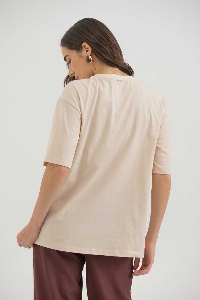9038364 - Camiseta Coffee Members Club BEGE 9038364 - Camiseta Coffee Members Club BEGE