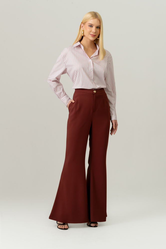 9038380 - Calça Alfaiataria Flare FERRUGEM 9038380 - Calça Alfaiataria Flare FERRUGEM