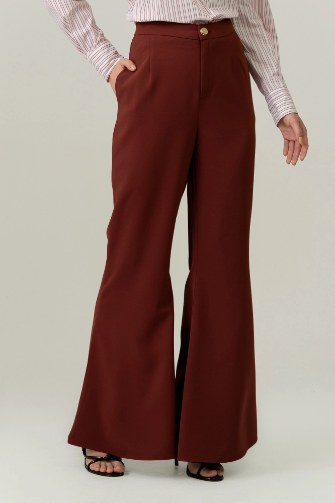 9038380 - Calça Alfaiataria Flare FERRUGEM 9038380 - Calça Alfaiataria Flare FERRUGEM - Imagem 2