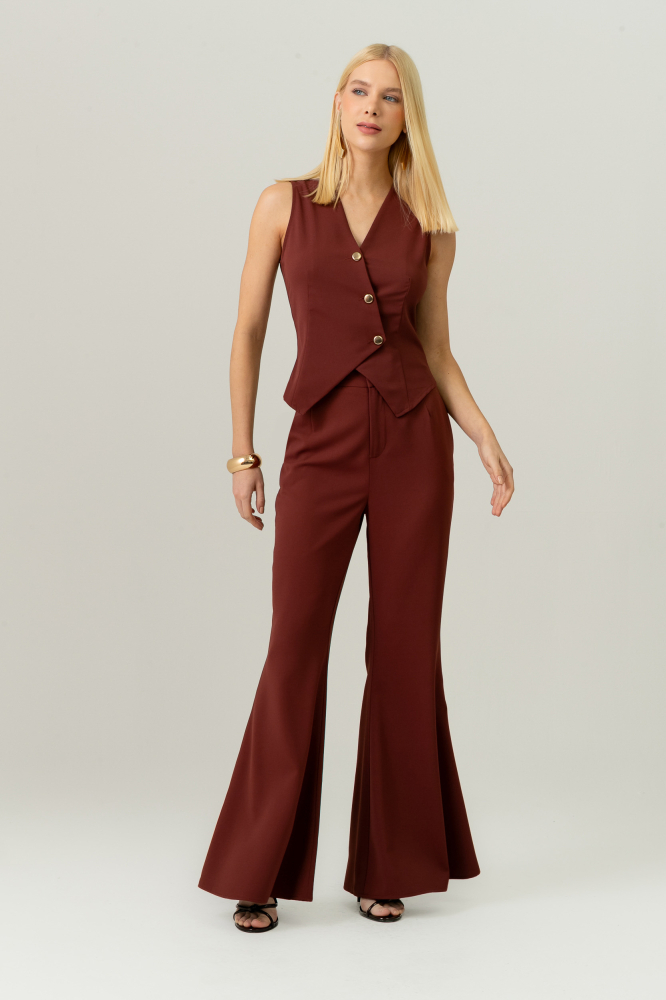 9038380 - Calça Alfaiataria Flare FERRUGEM 9038380 - Calça Alfaiataria Flare FERRUGEM
