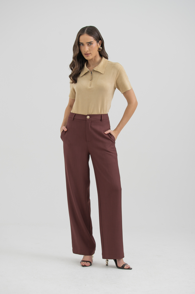 9038381 - Blusa Polo Suede AREIA 9038381 - Blusa Polo Suede AREIA