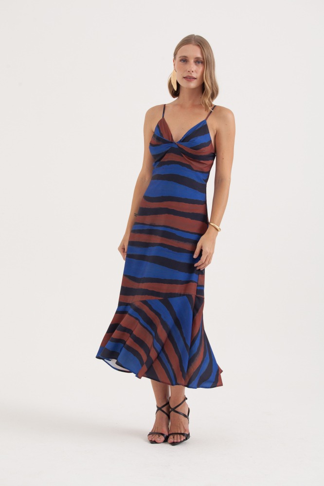 9038396 - Vestido Alcinha Estampa Horizontes AZUL 9038396 - Vestido Alcinha Estampa Horizontes AZUL
