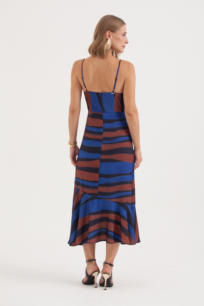 9038396 - Vestido Alcinha Estampa Horizontes AZUL 9038396 - Vestido Alcinha Estampa Horizontes AZUL
