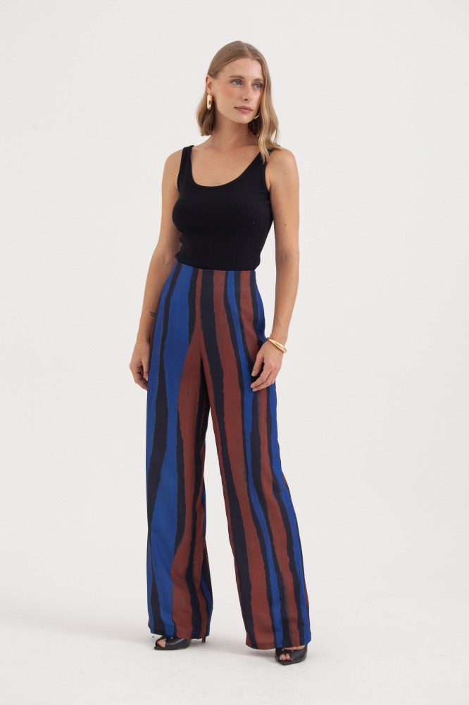 9038397 - Calça Estampa Horizontes AZUL 9038397 - Calça Estampa Horizontes AZUL