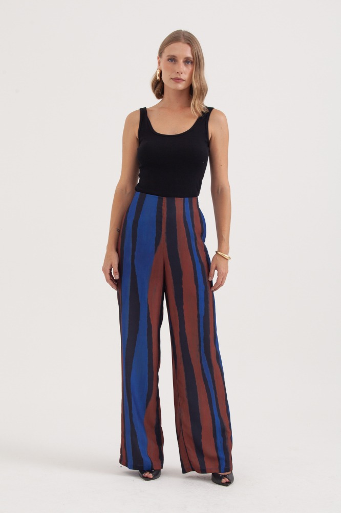 9038397 - Calça Estampa Horizontes AZUL 9038397 - Calça Estampa Horizontes AZUL