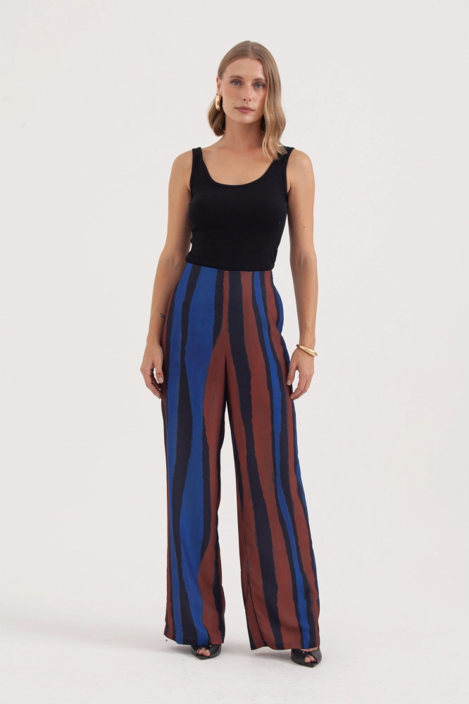 9038397 - Calça Estampa Horizontes AZUL 9038397 - Calça Estampa Horizontes AZUL - Imagem 1