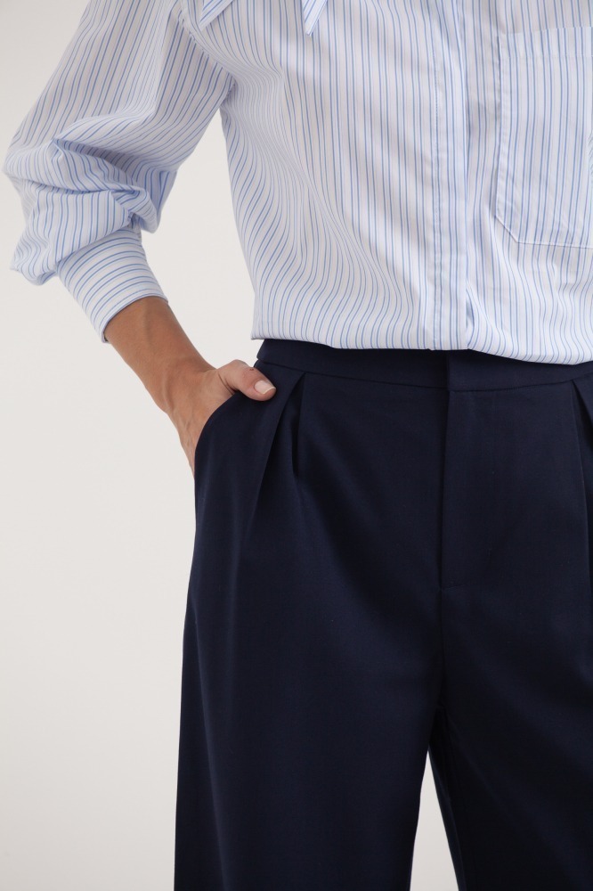 9038399 - Calça Alfaiataria Pregas MARINHO 9038399 - Calça Alfaiataria Pregas MARINHO