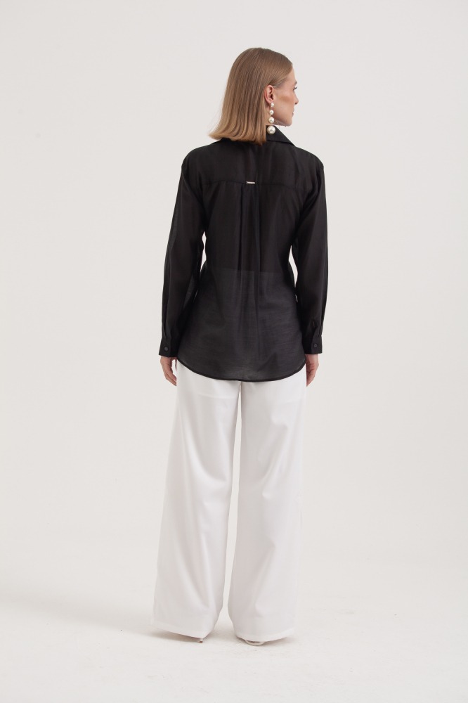 9038399 - Calça Alfaiataria Pregas OFF-WHITE
