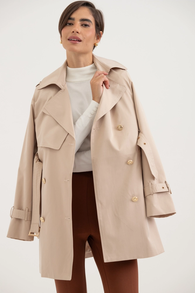 9038424 - Trench Coat Clássico BEGE 9038424 - Trench Coat Clássico BEGE - Imagem 1