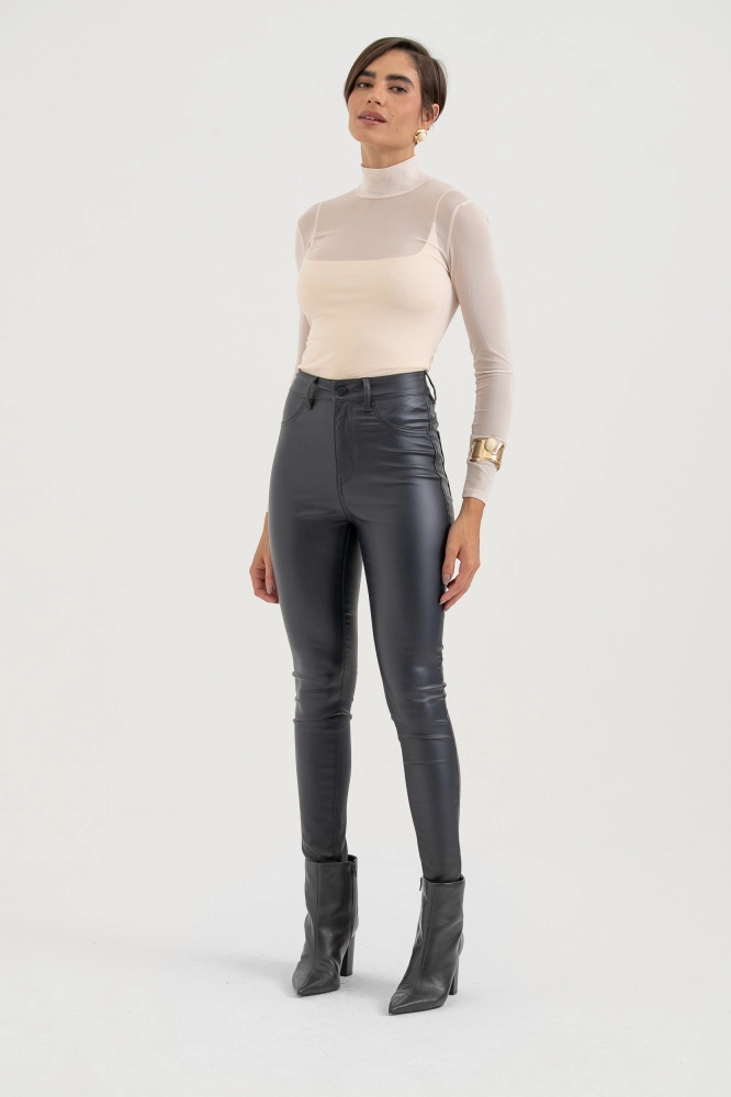 9038433 - Calça Resinada Skinny MARINHO 9038433 - Calça Resinada Skinny MARINHO - Imagem 1