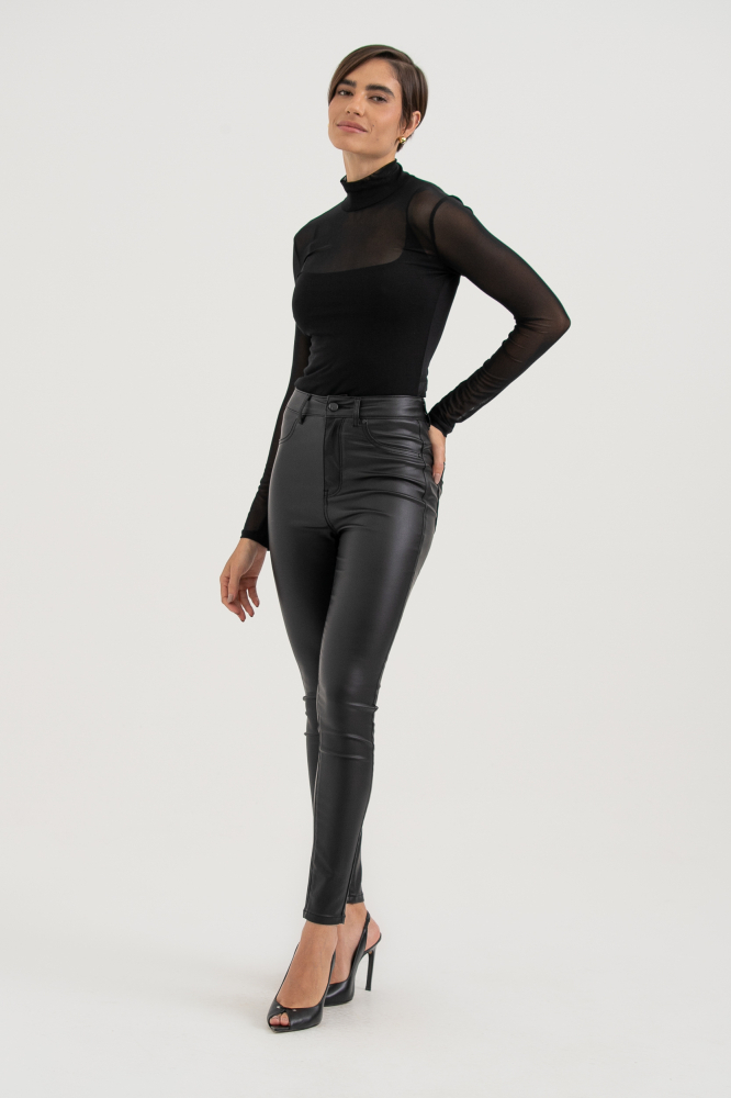 9038433 - Calça Resinada Skinny PRETO 9038433 - Calça Resinada Skinny PRETO