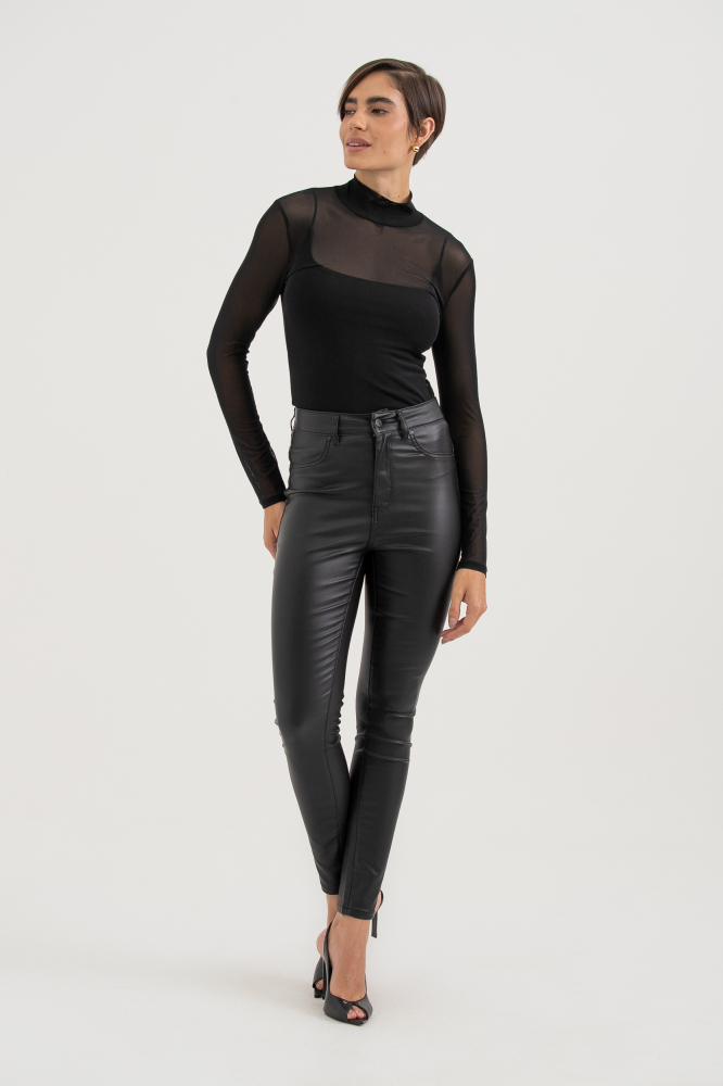 9038433 - Calça Resinada Skinny PRETO 9038433 - Calça Resinada Skinny PRETO