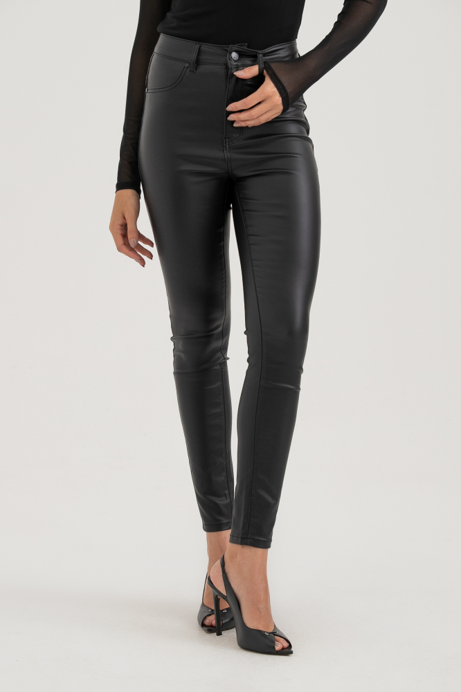 9038433 - Calça Resinada Skinny PRETO 9038433 - Calça Resinada Skinny PRETO