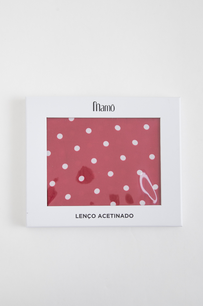 9038439 - Lenço De Cetim Bolinhas Listra Barra VERMELHO 9038439 - Lenço De Cetim Bolinhas Listra Barra VERMELHO