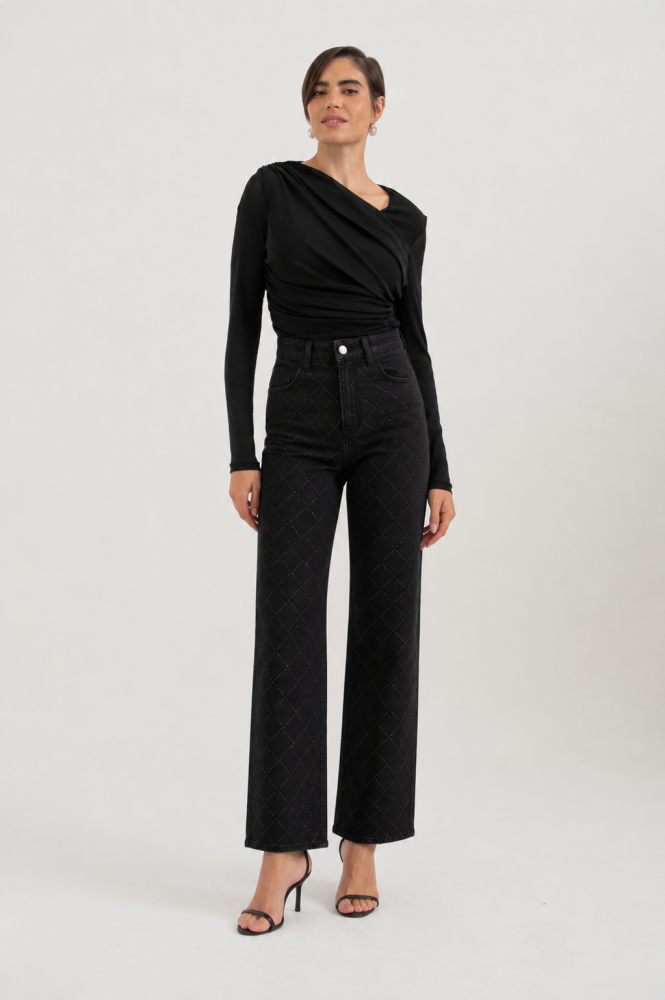 9038459 - Calça Shine Bootcut PRETO 9038459 - Calça Shine Bootcut PRETO