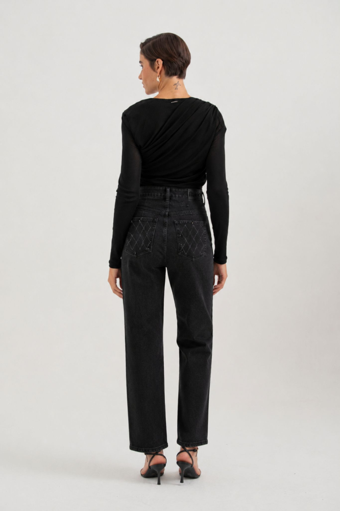 9038459 - Calça Shine Bootcut PRETO 9038459 - Calça Shine Bootcut PRETO