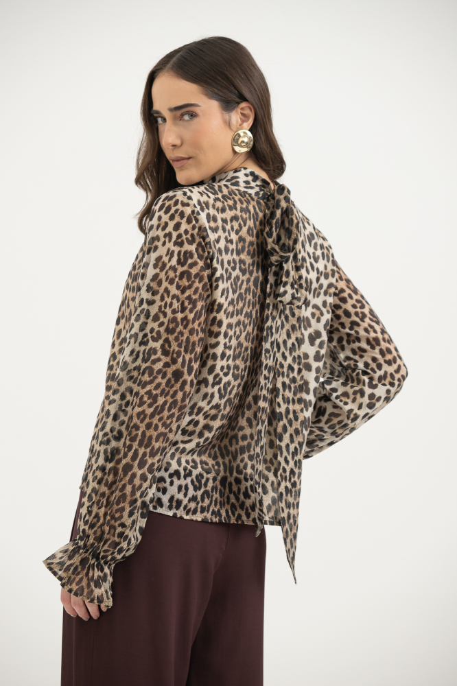 9038461 - Blusa Animal Print BEGE 9038461 - Blusa Animal Print BEGE