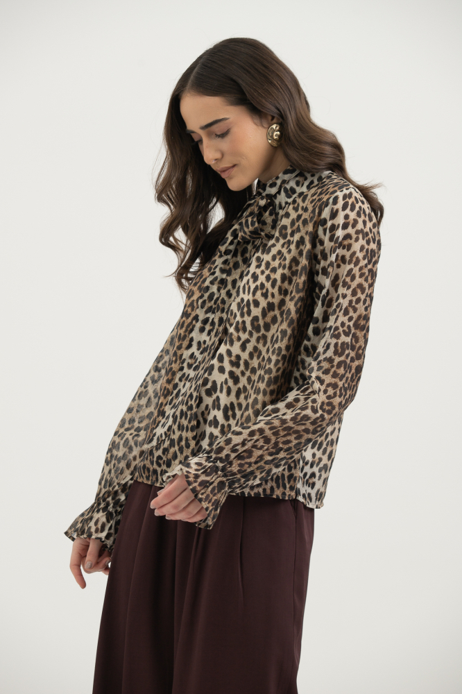 9038461 - Blusa Animal Print BEGE 9038461 - Blusa Animal Print BEGE