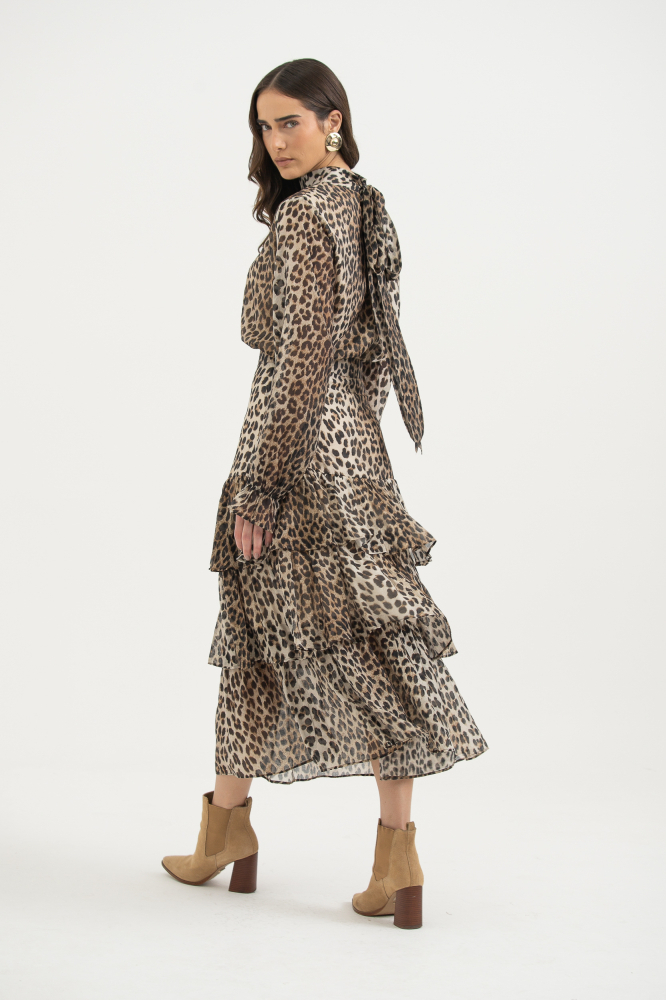 9038462 - Saia 3 Marias Animal Print BEGE