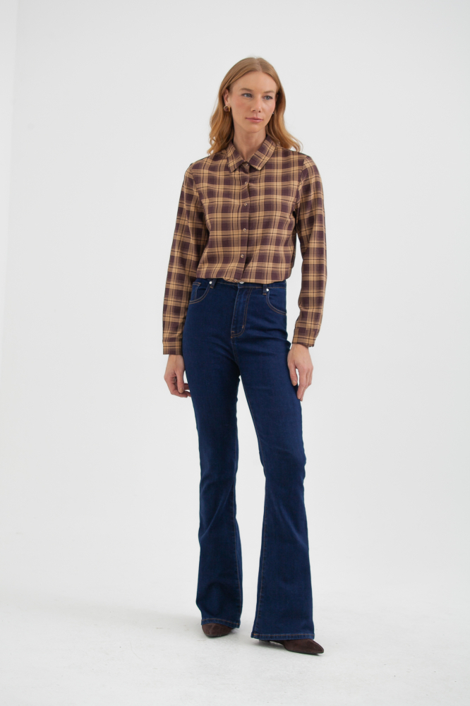 9038479 - Camisa Xadrez Básica CAQUI