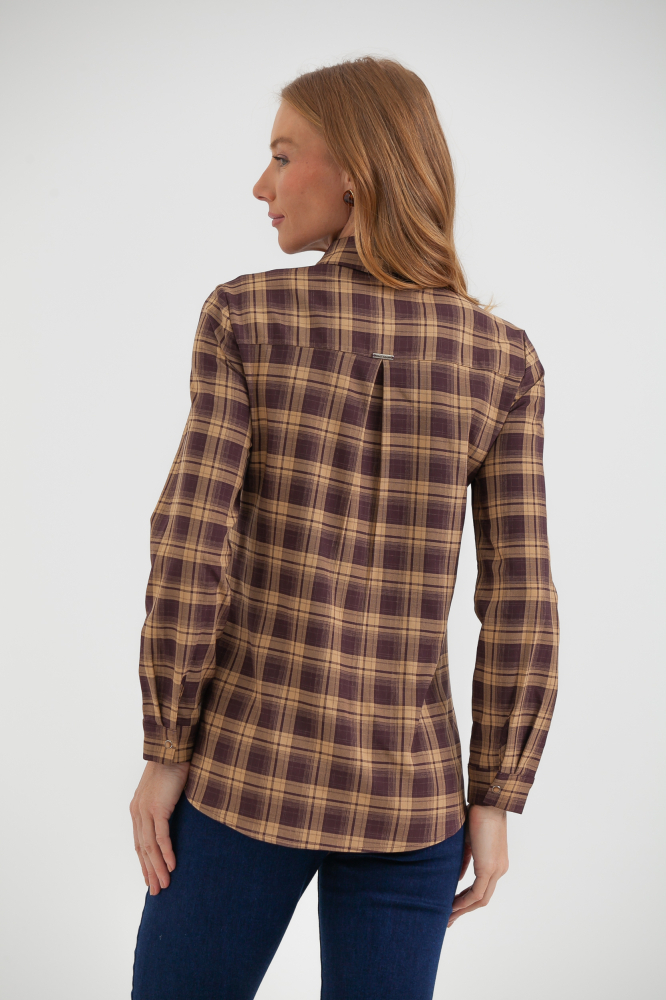 9038479 - Camisa Xadrez Básica CAQUI