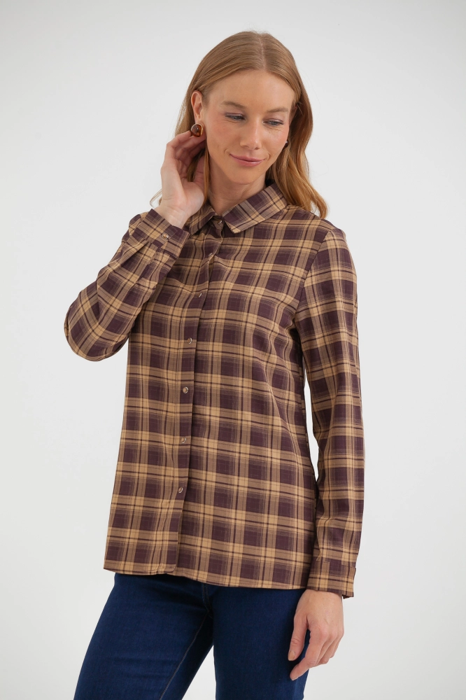 9038479 - Camisa Xadrez Básica CAQUI 9038479 - Camisa Xadrez Básica CAQUI - Imagem 2