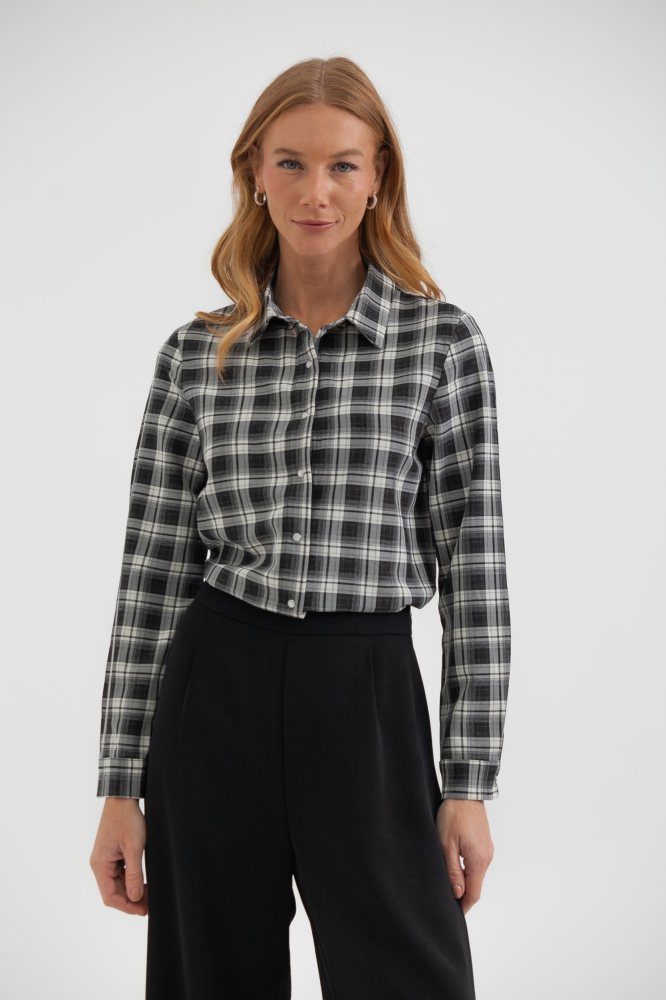 9038479 - Camisa Xadrez Básica PRETO 9038479 - Camisa Xadrez Básica PRETO