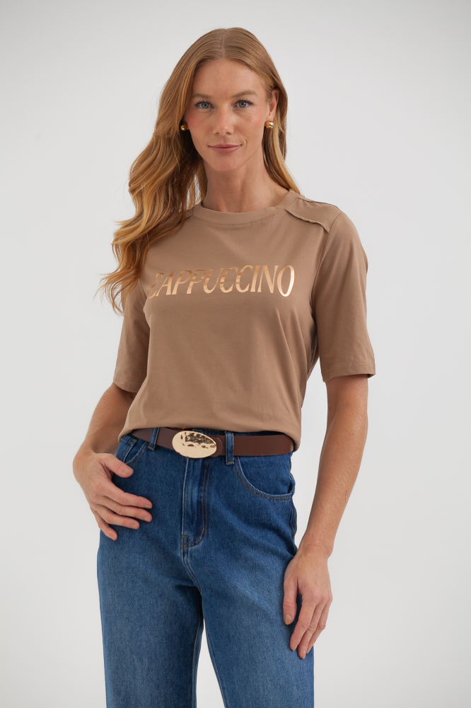 9038483 - Camiseta Foil Capuccino CAQUI 9038483 - Camiseta Foil Capuccino CAQUI
