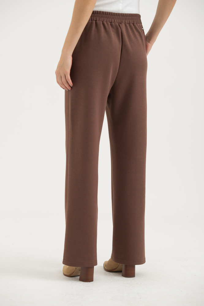 9038487 - Calça Moletom Elástico Na Cintura MARROM 9038487 - Calça Moletom Elástico Na Cintura MARROM