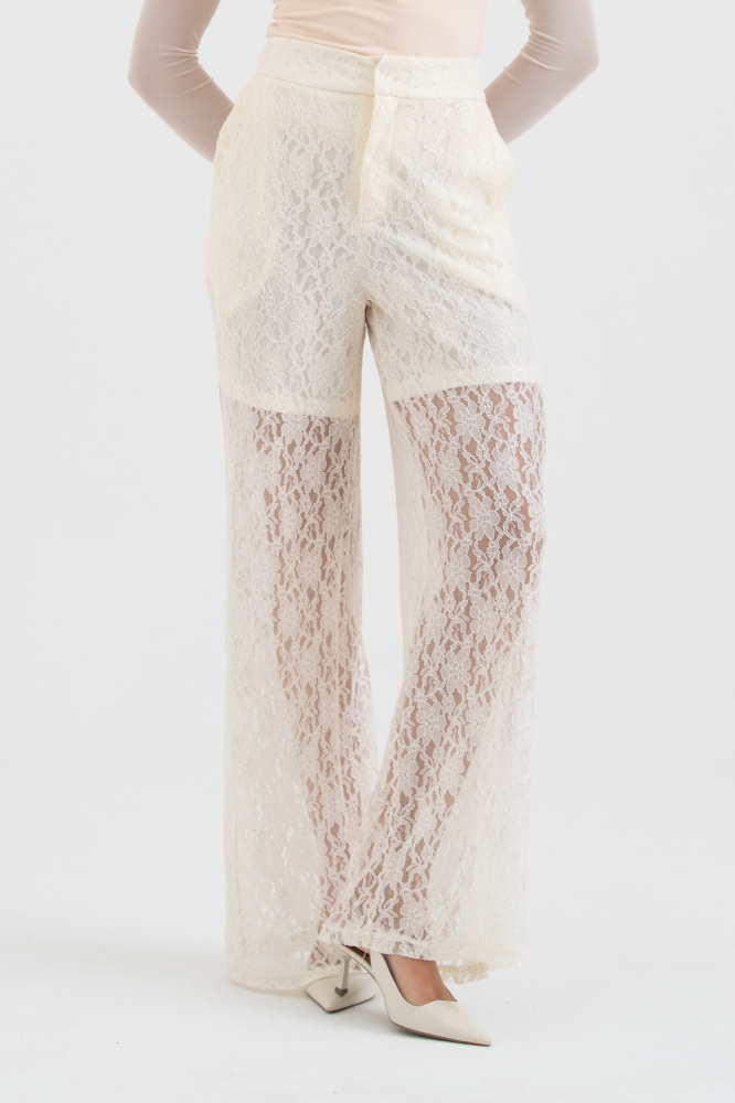 9038488 - Calça Comprida De Renda OFF-WHITE 9038488 - Calça Comprida De Renda OFF-WHITE