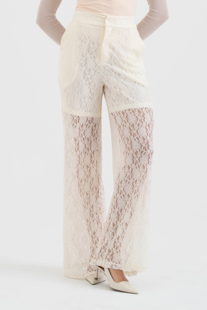 9038488 - Calça Comprida De Renda OFF-WHITE 9038488 - Calça Comprida De Renda OFF-WHITE - Imagem 2