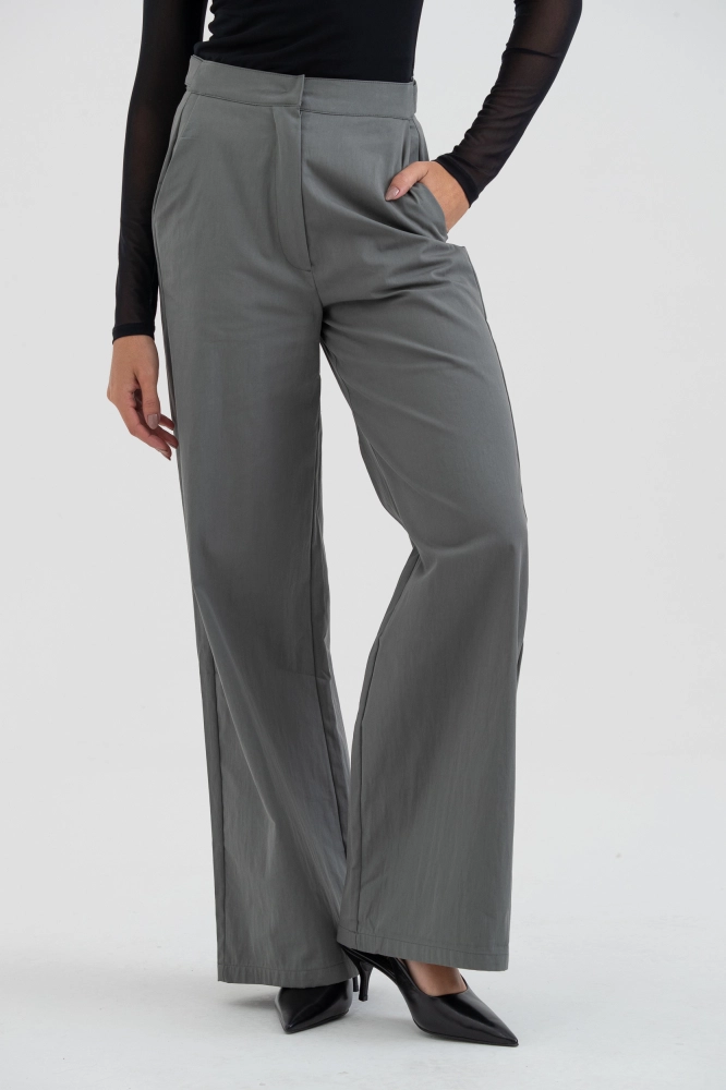 9038491 - Calça Sarjada Bolsos Frente CINZA - Imagem 2