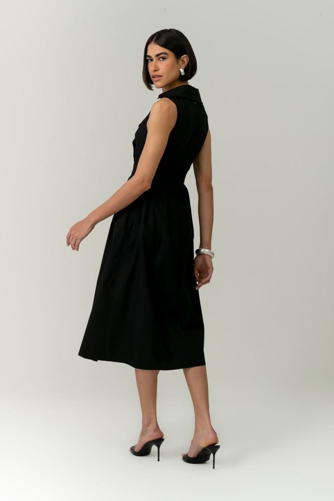 9038537 - Vestido Estilo Trench Coat PRETO 9038537 - Vestido Estilo Trench Coat PRETO