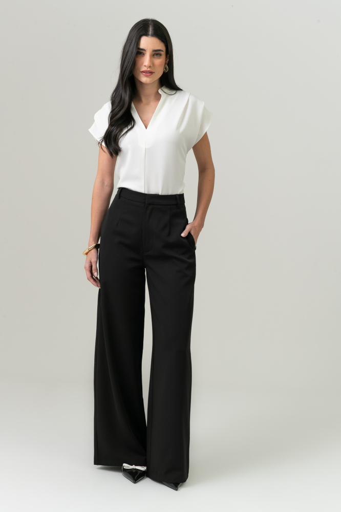 9038546 - Calça Pantalona PRETO 9038546 - Calça Pantalona PRETO