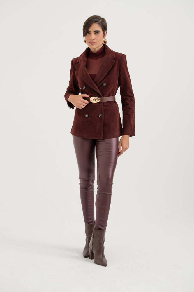 9038557 - Blazer Suede VINHO