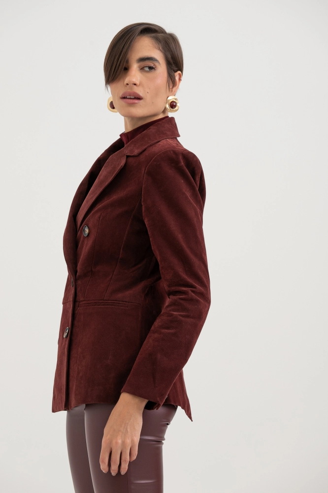 9038557 - Blazer Suede VINHO 9038557 - Blazer Suede VINHO - Imagem 2